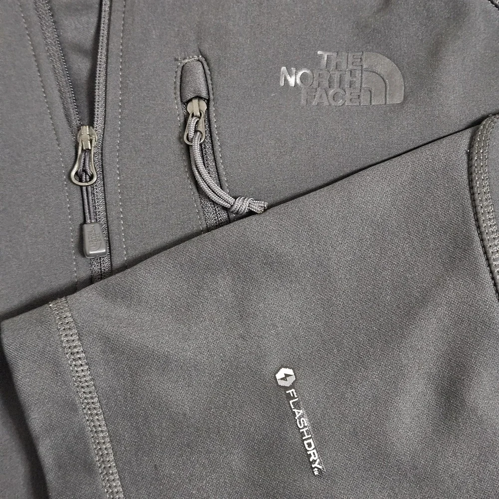 The North Face Pullover Mens XL Black FlashDry Quarter Zip Fleece Active Jacket